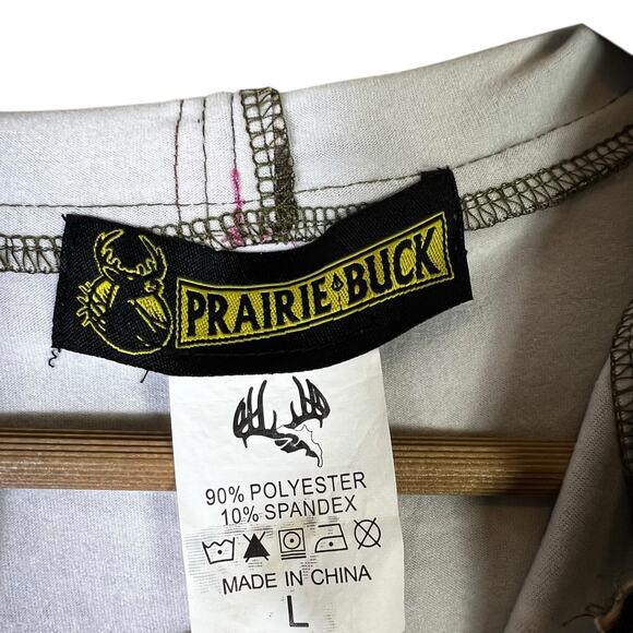 Prairie Buck Long Leaf Camo Jacket Size L Brown Pink Full Zip Hunting Cabincore - Picture 6 of 6